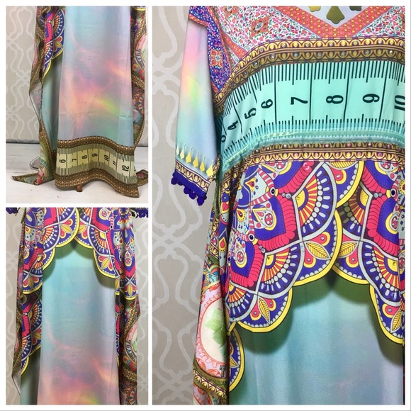 *TAKING DOWN* Mandala & Stained Glass Kaftan Maxi - Picture 7 of 8